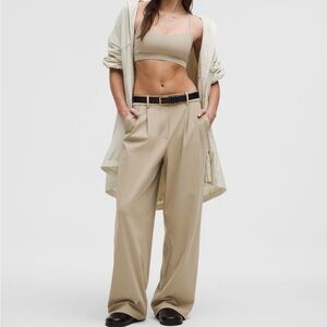 lululemon athletica Tan Wide Leg Pants